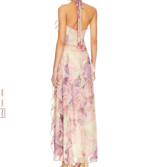 Divya Pink Maxi Dress NBD: Size M - Picture 3 of 8
